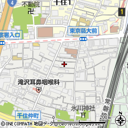 東京都足立区千住仲町21周辺の地図