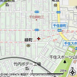 東京都足立区千住緑町2丁目14-5周辺の地図