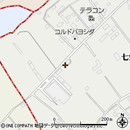 千葉県富里市七栄539周辺の地図
