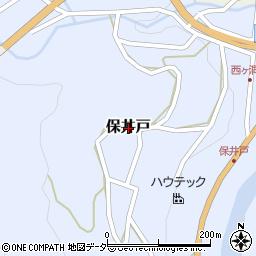 岐阜県下呂市保井戸周辺の地図