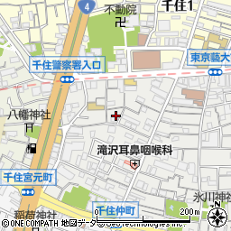 東京都足立区千住仲町13周辺の地図