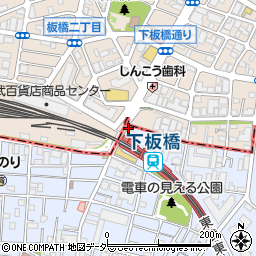 みずほ銀行下板橋駅前 ＡＴＭ周辺の地図
