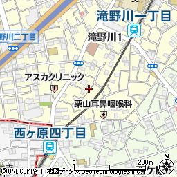 東京都北区滝野川1丁目43-13周辺の地図
