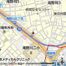 東京都北区滝野川5丁目6-13周辺の地図