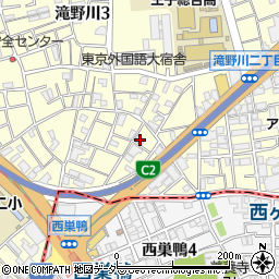 東京都北区滝野川3丁目13-3周辺の地図