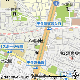 東京都足立区千住宮元町12周辺の地図