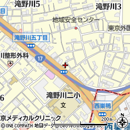 東京都北区滝野川5丁目6-4周辺の地図