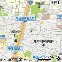 東京都足立区千住仲町14周辺の地図
