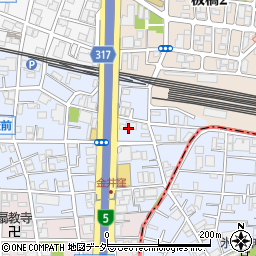 東京都板橋区大山金井町9周辺の地図