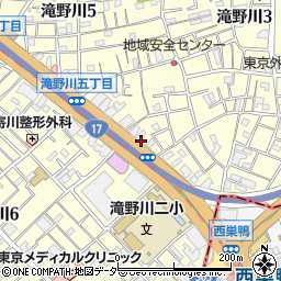 東京都北区滝野川5丁目6周辺の地図