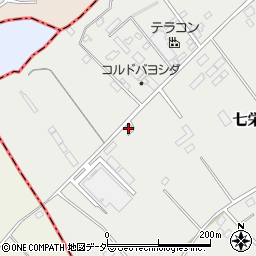 千葉県富里市七栄539-5周辺の地図