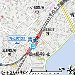 ココカラファイン青戸店周辺の地図