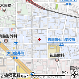 東京都板橋区大山金井町43周辺の地図
