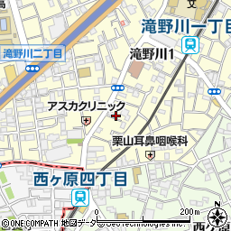 東京都北区滝野川1丁目43-3周辺の地図