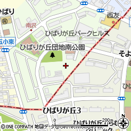 東京都東久留米市ひばりが丘団地周辺の地図