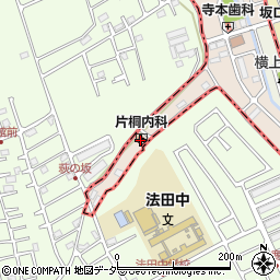 片桐内科医院周辺の地図