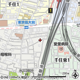 東京都足立区千住仲町43周辺の地図