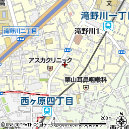 東京都北区滝野川1丁目43-5周辺の地図