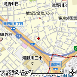 東京都北区滝野川5丁目9-13周辺の地図