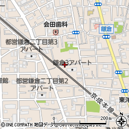 東京都葛飾区鎌倉周辺の地図