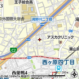 東京都北区滝野川1丁目88-2周辺の地図