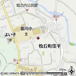 山梨県山梨市牧丘町窪平1221周辺の地図