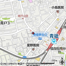 青山餃子房周辺の地図