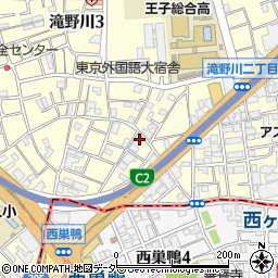 東京都北区滝野川3丁目13-6周辺の地図