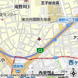 東京都北区滝野川3丁目13-5周辺の地図