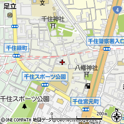 東京都足立区千住宮元町10周辺の地図