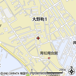 〒272-0805 千葉県市川市大野町の地図