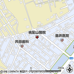 桃配山醫院周辺の地図