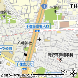 東京都足立区千住仲町15周辺の地図