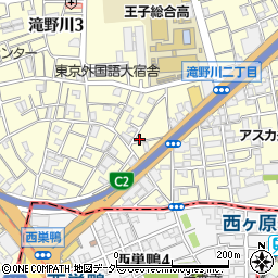 東京都北区滝野川3丁目4-4周辺の地図