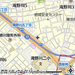 東京都北区滝野川5丁目6-5周辺の地図