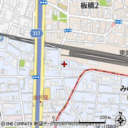 東京都板橋区大山金井町2周辺の地図