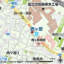 ファミリーマート西ヶ原駅前店周辺の地図