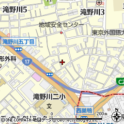 東京都北区滝野川5丁目10-6周辺の地図