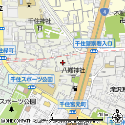 東京都足立区千住宮元町11周辺の地図