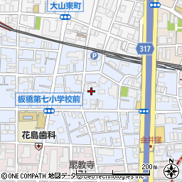 東京都板橋区大山金井町20周辺の地図