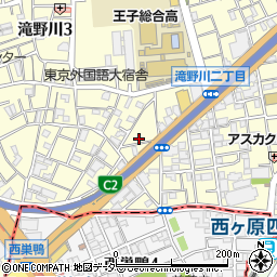 東京都北区滝野川3丁目4-3周辺の地図