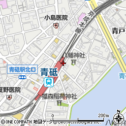 文教堂書店青戸店周辺の地図