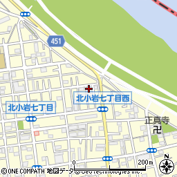 江戸川不動尊周辺の地図