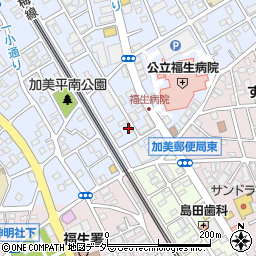 ウィスタリヤマンション福生周辺の地図
