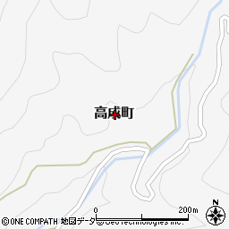 山梨県甲府市高成町周辺の地図