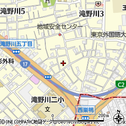 東京都北区滝野川5丁目10周辺の地図