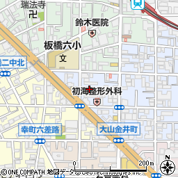 東京都板橋区大山金井町55周辺の地図