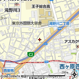 東京都北区滝野川3丁目4-7周辺の地図