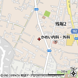 東京都武蔵村山市残堀2丁目49周辺の地図