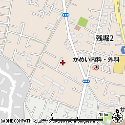 東京都武蔵村山市残堀2丁目56周辺の地図